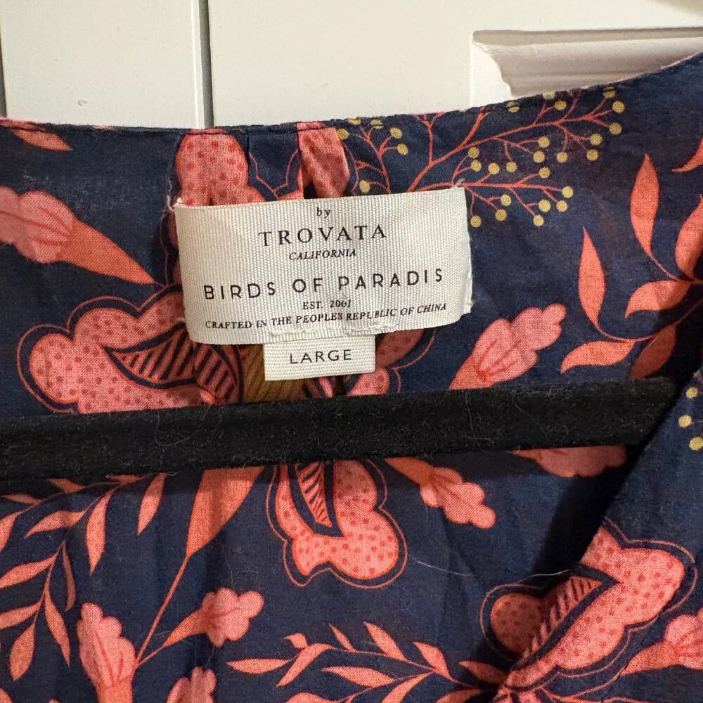 Women's - Trovata - Floral Ruffle Midi Dress - Birds of Paradis Kristi - Picture 9 of 14